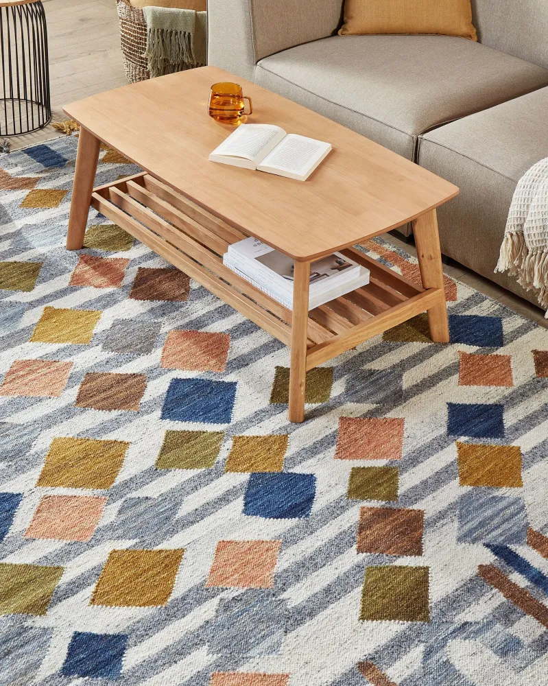 Tappeto kilim lana multicolore 160 x 230 cm KASAKH