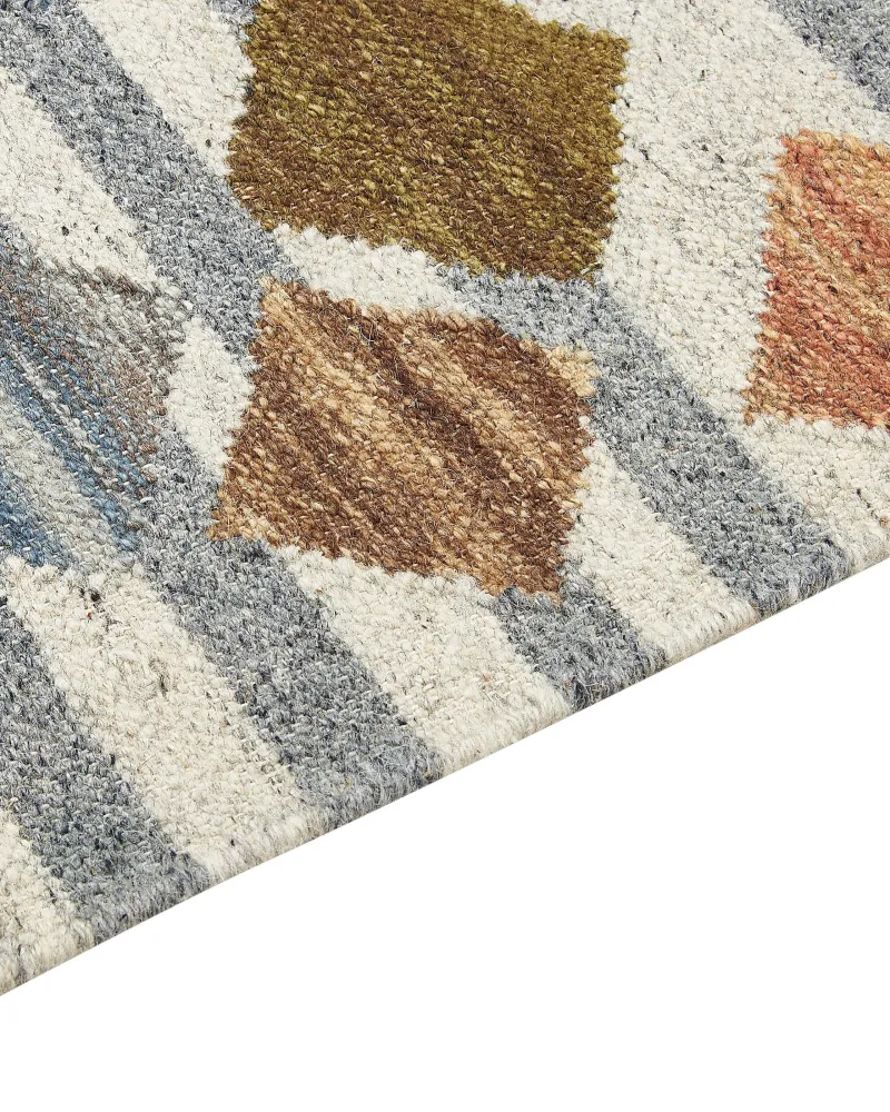 Tappeto kilim lana multicolore 160 x 230 cm KASAKH