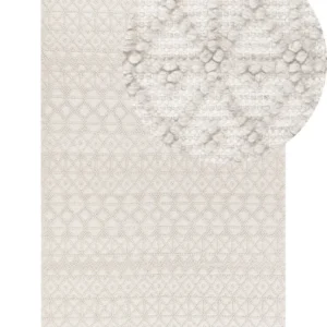 Tappeto lana beige distinto 160 x 230 cm ALUCRA
