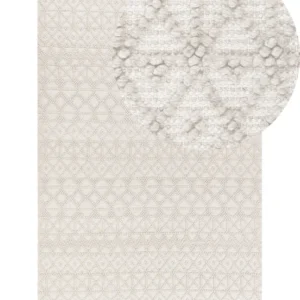 Tappeto lana beige distinto 160 x 230 cm ALUCRA