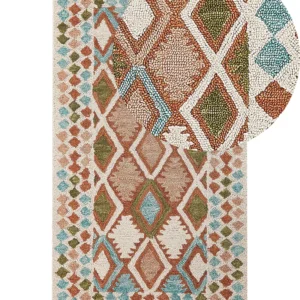 Tappeto lana multicolore 80 x 150 cm ERMENEK