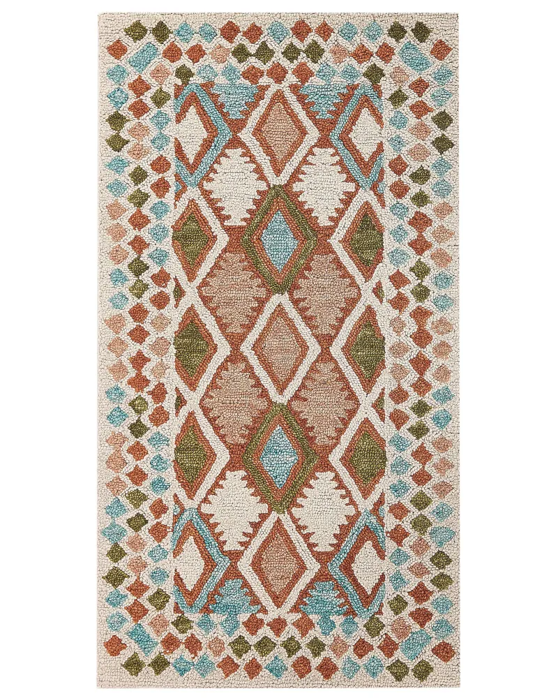 Tappeto lana multicolore 80 x 150 cm ERMENEK