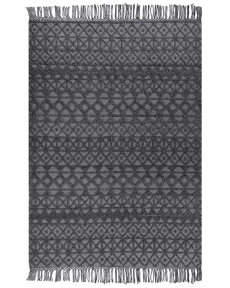 Tappeto lana nero 200 x 300 cm ALUCRA