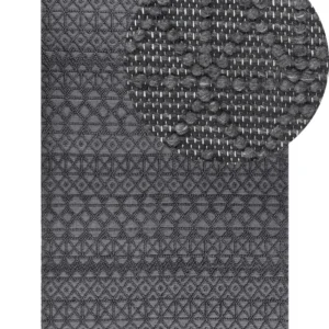 Tappeto lana nero 200 x 300 cm ALUCRA