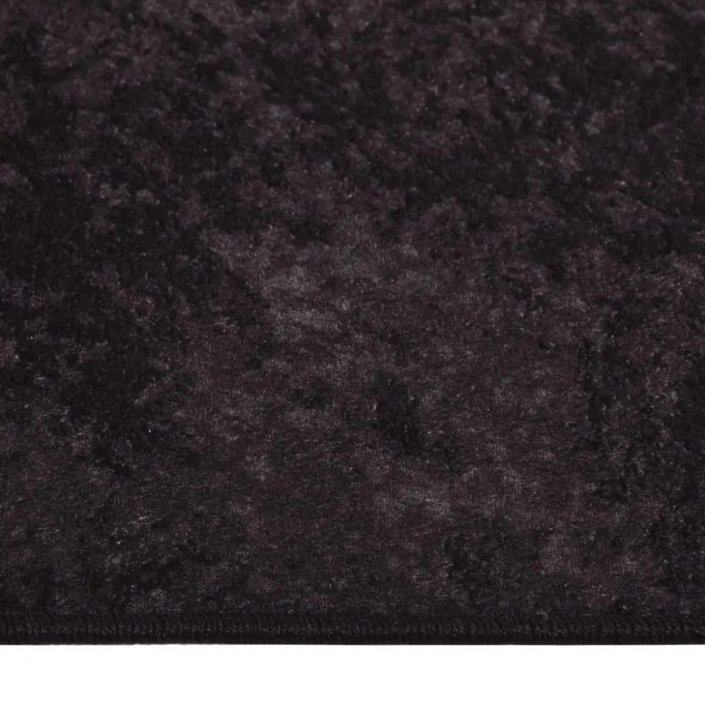 Tappeto Lavabile 120x180 cm Antracite Antiscivolo