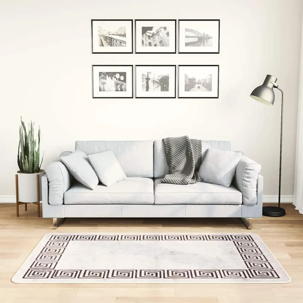 Tappeto Lavabile 80x150 cm Beige Limpido Antiscivolo