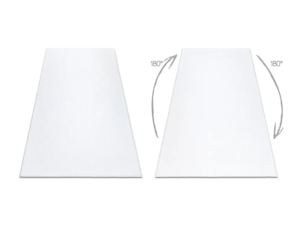 Tappeto da lavaggio moderno LINDO bianco, antiscivolo, pelo prolungato 240x330 cm