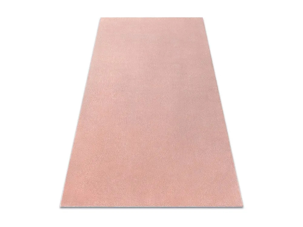 Tappeto da lavaggio moderno LINDO rosa, antiscivolo, pelo esteso 80x150 cm
