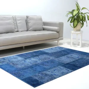 Tappeto MORETTİ PATCHWORK Azzurro Blue Navy Loominology