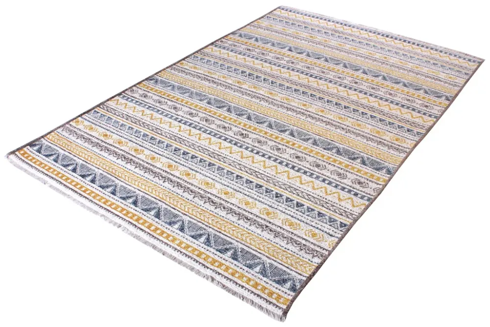 Tappeto MORETTI NORDI colore Blue & Giallo Loominology