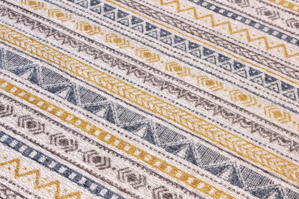 Tappeto MORETTI NORDI colore Blue & Giallo Loominology