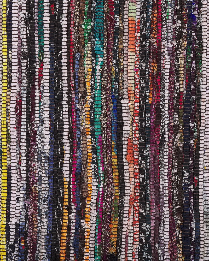 Tappeto multicolore cupo cotone con fronde 160 x 230 cm DANCA