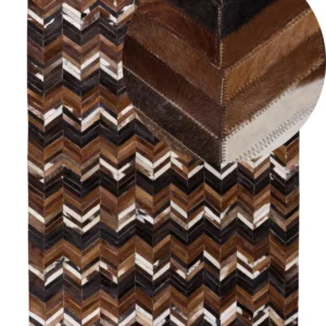 Tappeto pelle marrone 160 x 230 cm BALAT