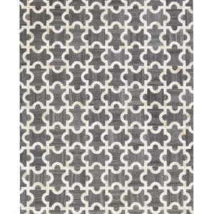 Tappeto pelle di mucca grigio cupo 160 x 230 cm YEDISU