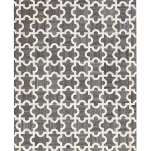 Tappeto pelle di mucca grigio fosco 160 x 230 cm YEDISU