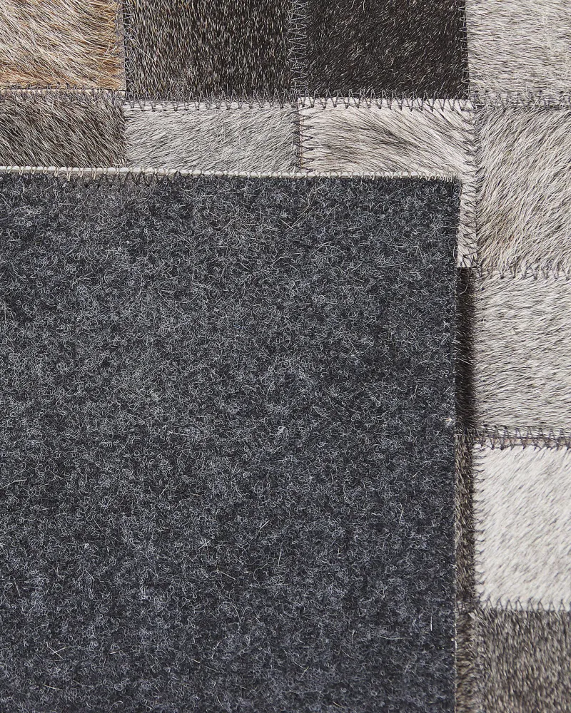 Tappeto pelle multicolore patchwork 160 x 230 cm ARMUTLU
