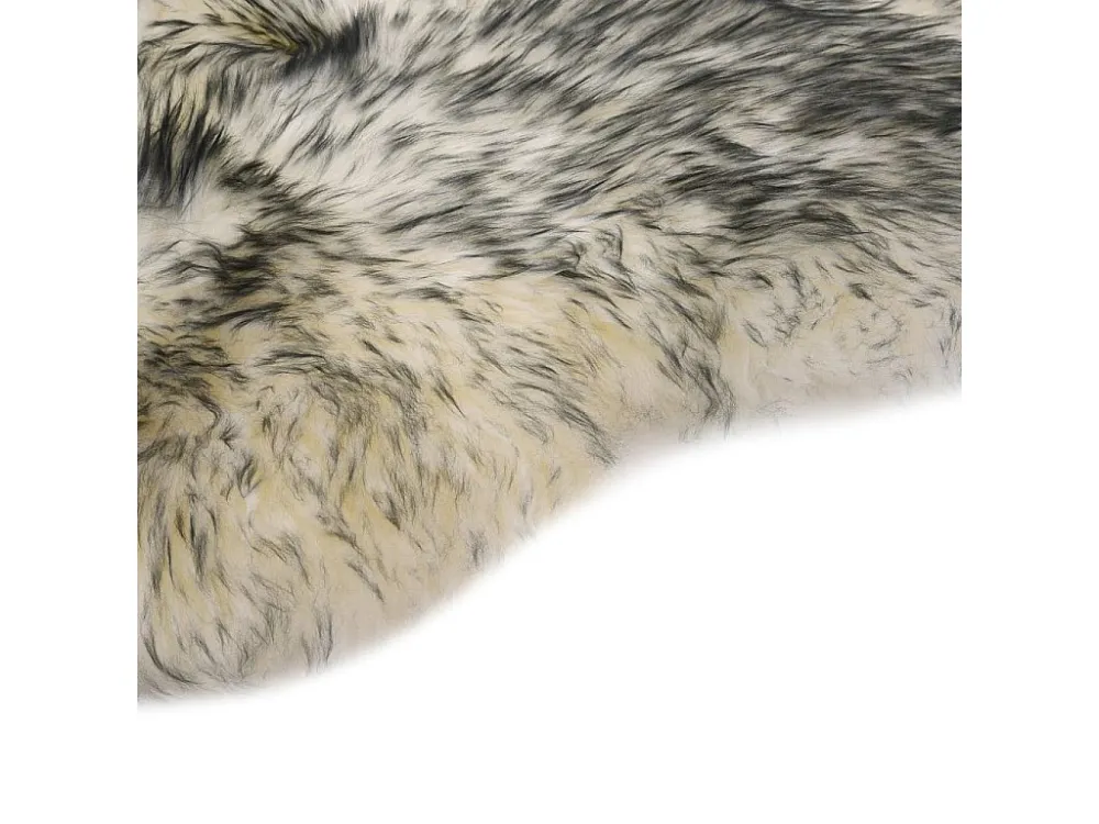 Tappeto pelle di pecora 60 x 90 cm Mix grigio ombroso