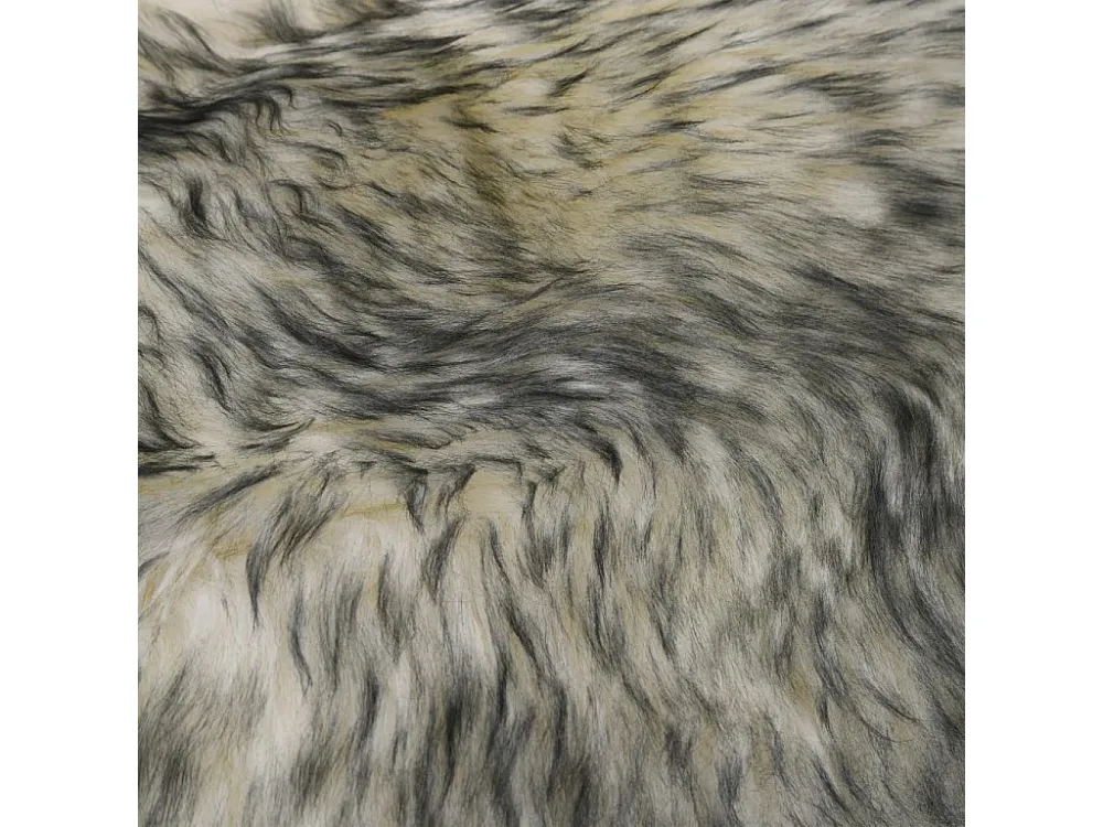 Tappeto pelle di pecora 60 x 90 cm Mix grigio ombroso