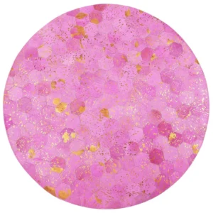 Tappeto pelle rosa ⌀ 140 cm ZEYTIN