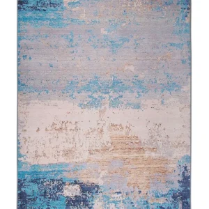 Tappeto pelo basso azzurro 160 x 230 cm INEGOL