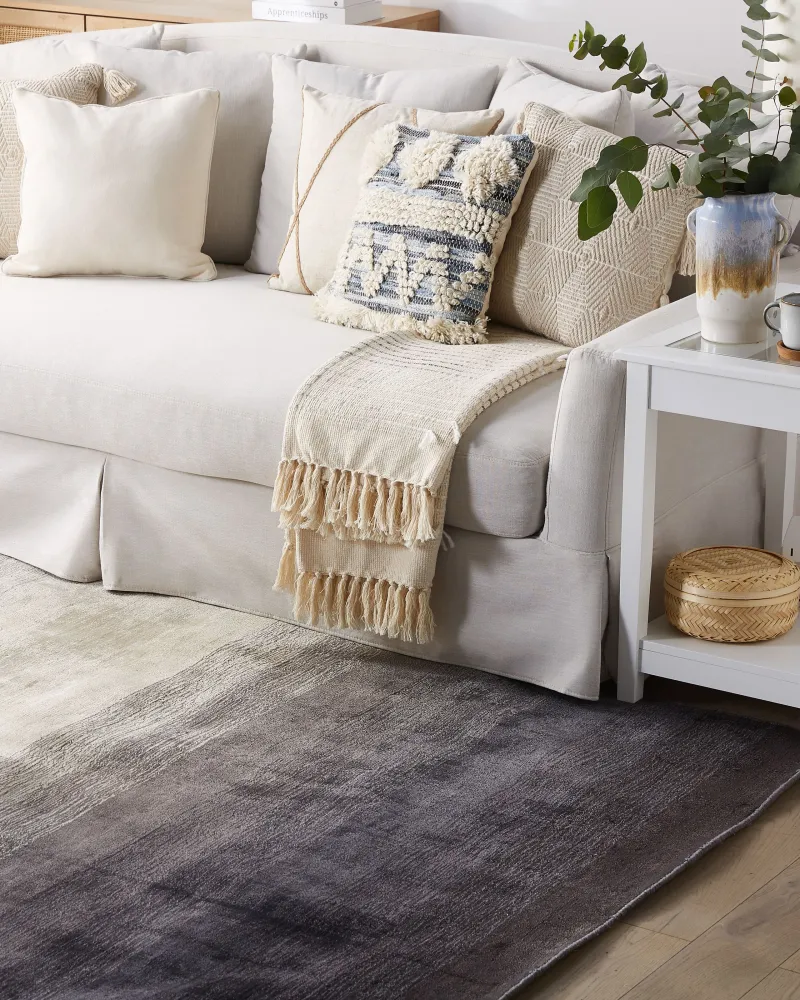 Tappeto pelo piccolo grigio-nero 160 x 230 cm ERCIS