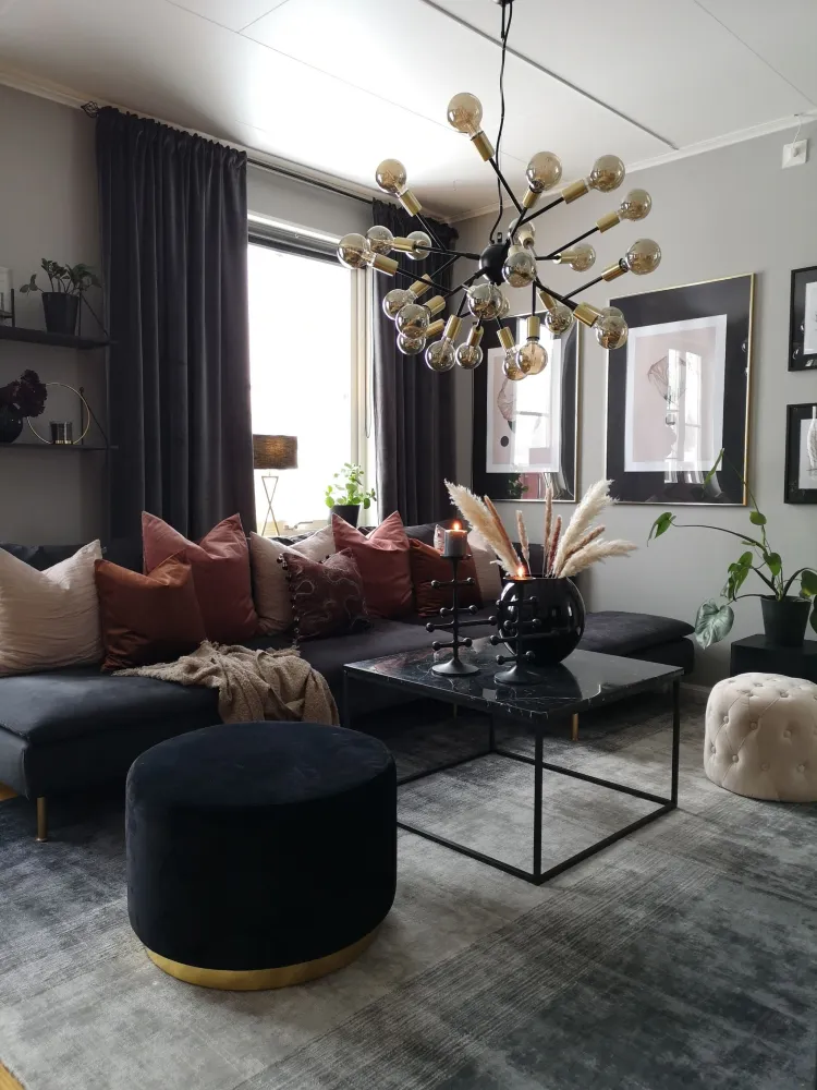 Tappeto pelo piccolo grigio-nero 160 x 230 cm ERCIS
