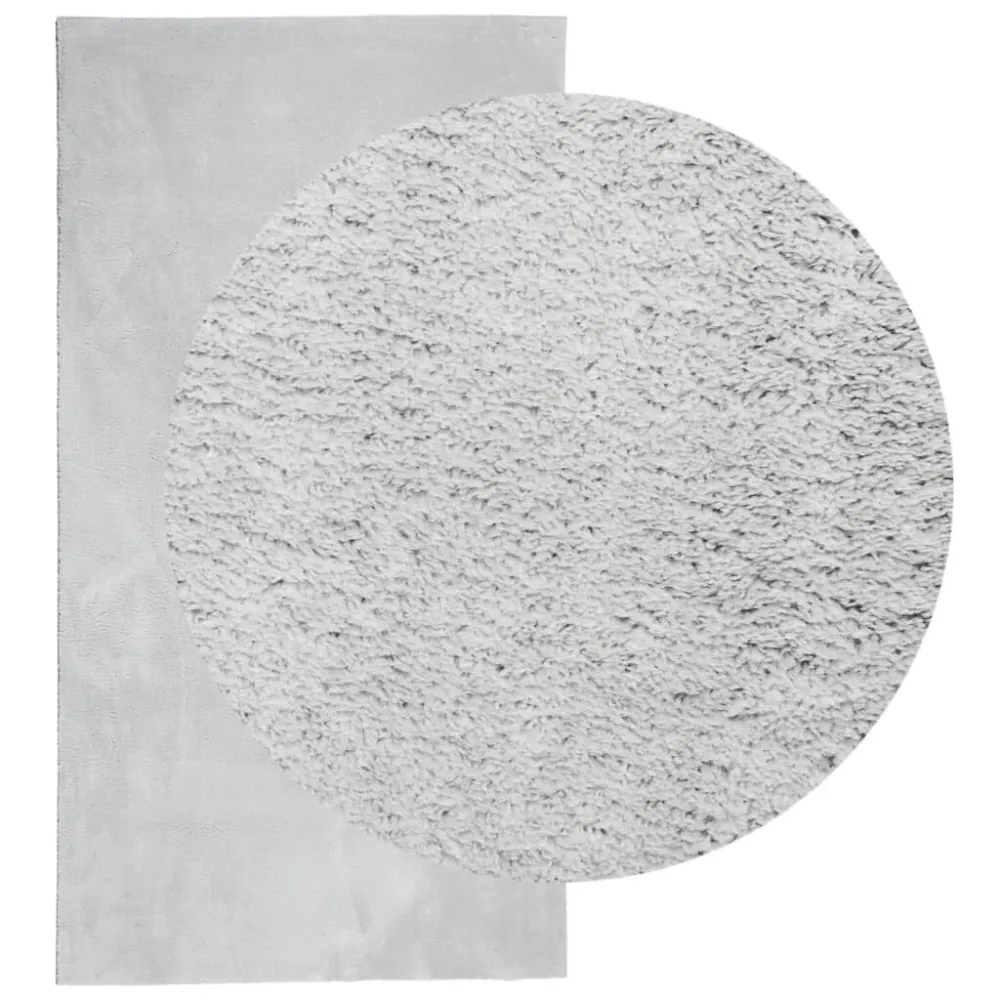 Tappeto Pelo Piccolo HUARTE Morbido e Lavabile Grigio 60x110 cm
