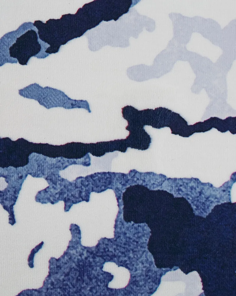 Tappeto pelo ridotto bianco-blu 160 x 230 cm IZMIT
