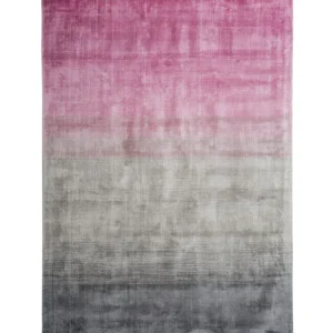 Tappeto pelo ridotto grigio-rosa 140 x 200 cm ERCIS