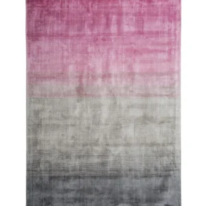 Tappeto pelo ridotto grigio-rosa 140 x 200 cm ERCIS