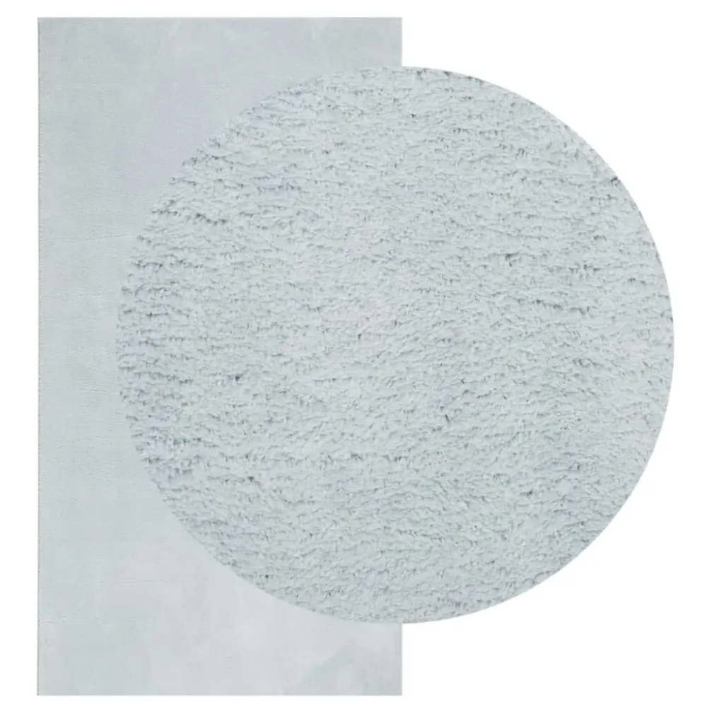 Tappeto Pelo Ridotto HUARTE Morbido e Lavabile Blu 60x110 cm