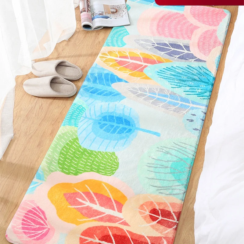 Tappeto per camera da letto alla moda Tappeto per interni lavabile con stampa fiabesca multicolore con supporto antiscivol...