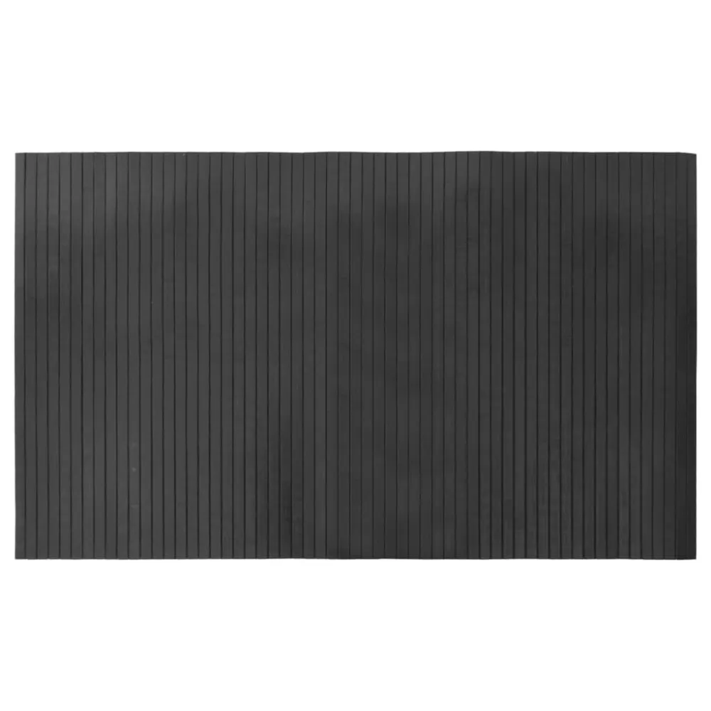 Tappeto Rettangolare Grigio 60x100 cm Bambù