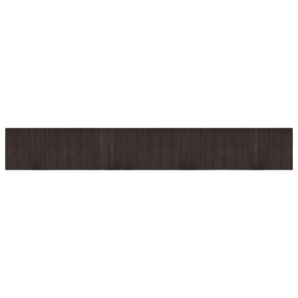 Tappeto Rettangolare Marrone Fosco 60x400 cm Bambù