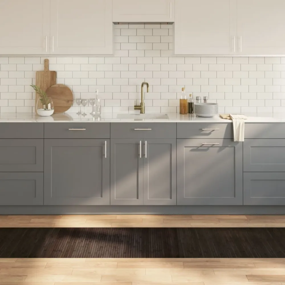 Tappeto Rettangolare Marrone Fosco 60x400 cm Bambù