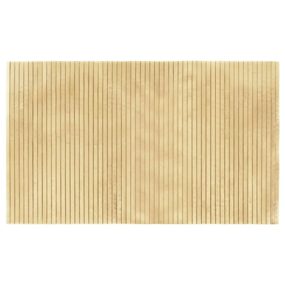Tappeto Rettangolare Naturale Palese 60x100 cm Bambù