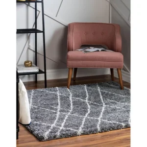 Tappeto shaggy 240x240 grigio pietra Lachen Fence