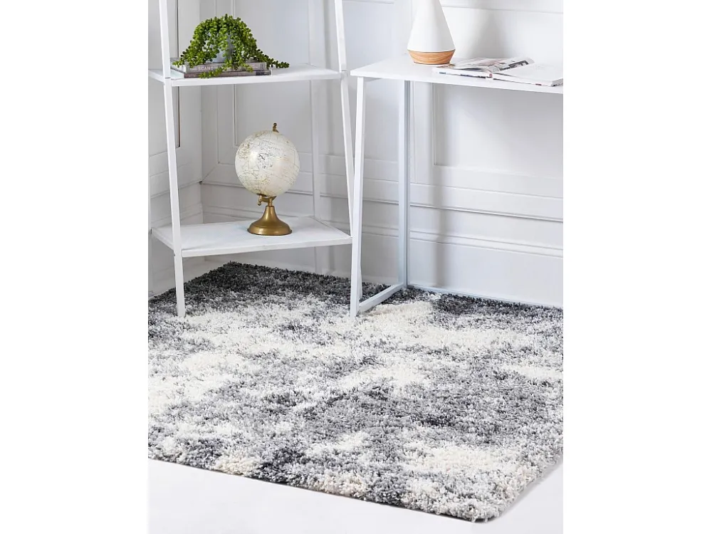 Tappeto shaggy 240x240 nocciola - grigio pietra Lachen Haze