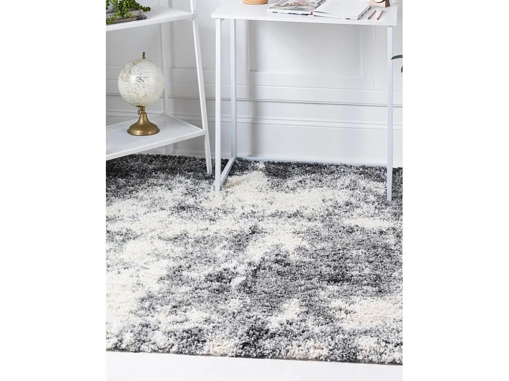 Tappeto shaggy 240x240 nocciola - grigio pietra Lachen Haze