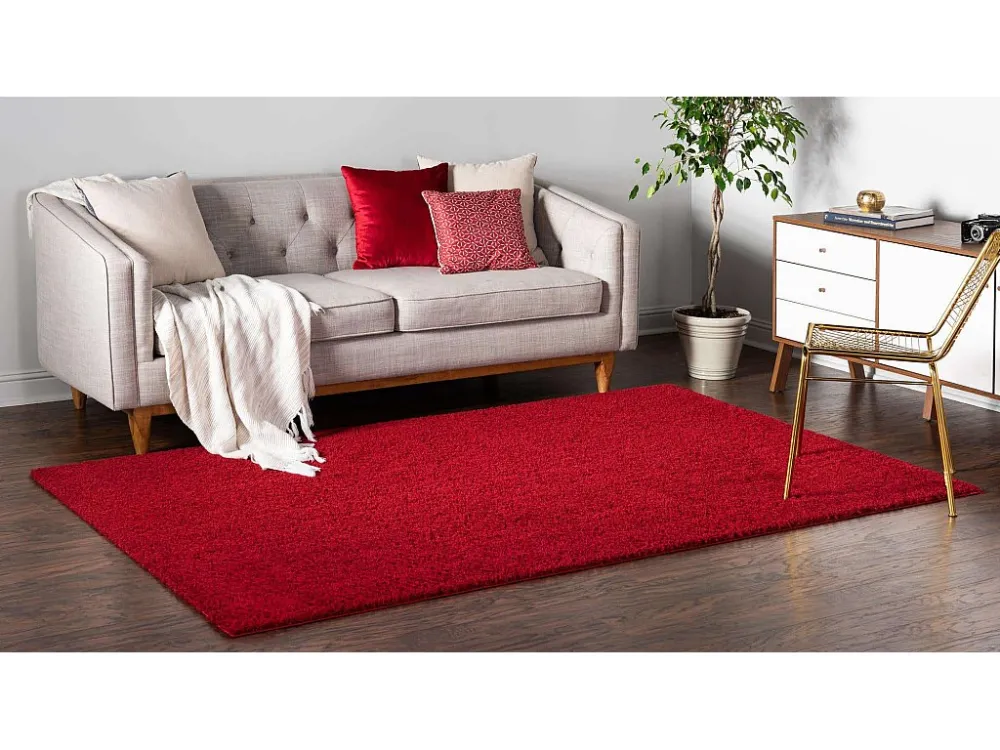 Tappeto shaggy 305x239 rosso Luzern