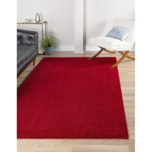 Tappeto shaggy 305x239 rosso Luzern
