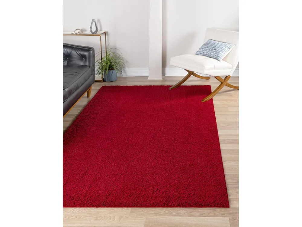 Tappeto shaggy 305x239 rosso Luzern