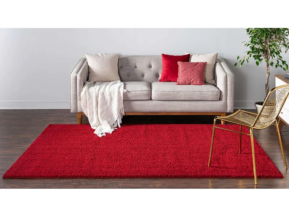 Tappeto shaggy 305x239 rosso Luzern