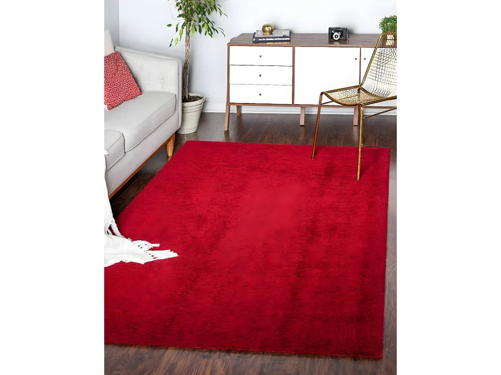 Tappeto shaggy 305x239 rosso Luzern
