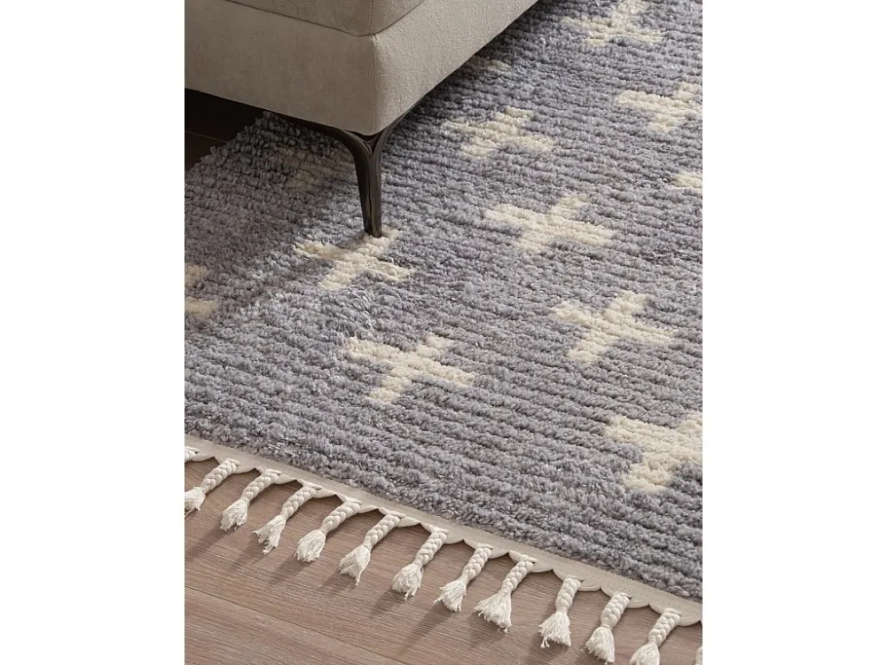 Tappeto shaggy 305x240 grigio Frauenfeld Rood