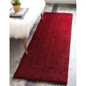 Tappeto shaggy 305x79 rosso Luzern