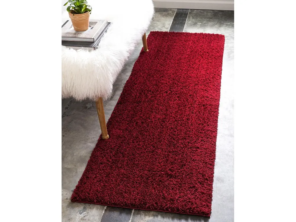 Tappeto shaggy 305x79 rosso Luzern