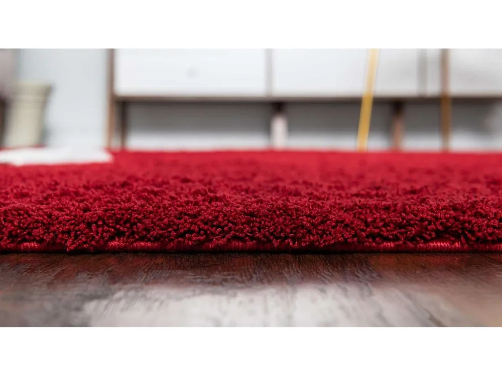 Tappeto shaggy 305x79 rosso Luzern