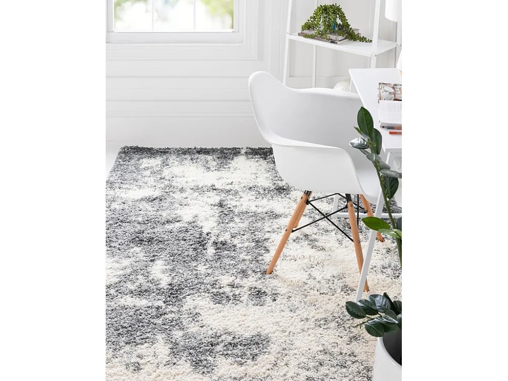 Tappeto Shaggy 395 x 300 Grigio tenebroso Lachen Haze