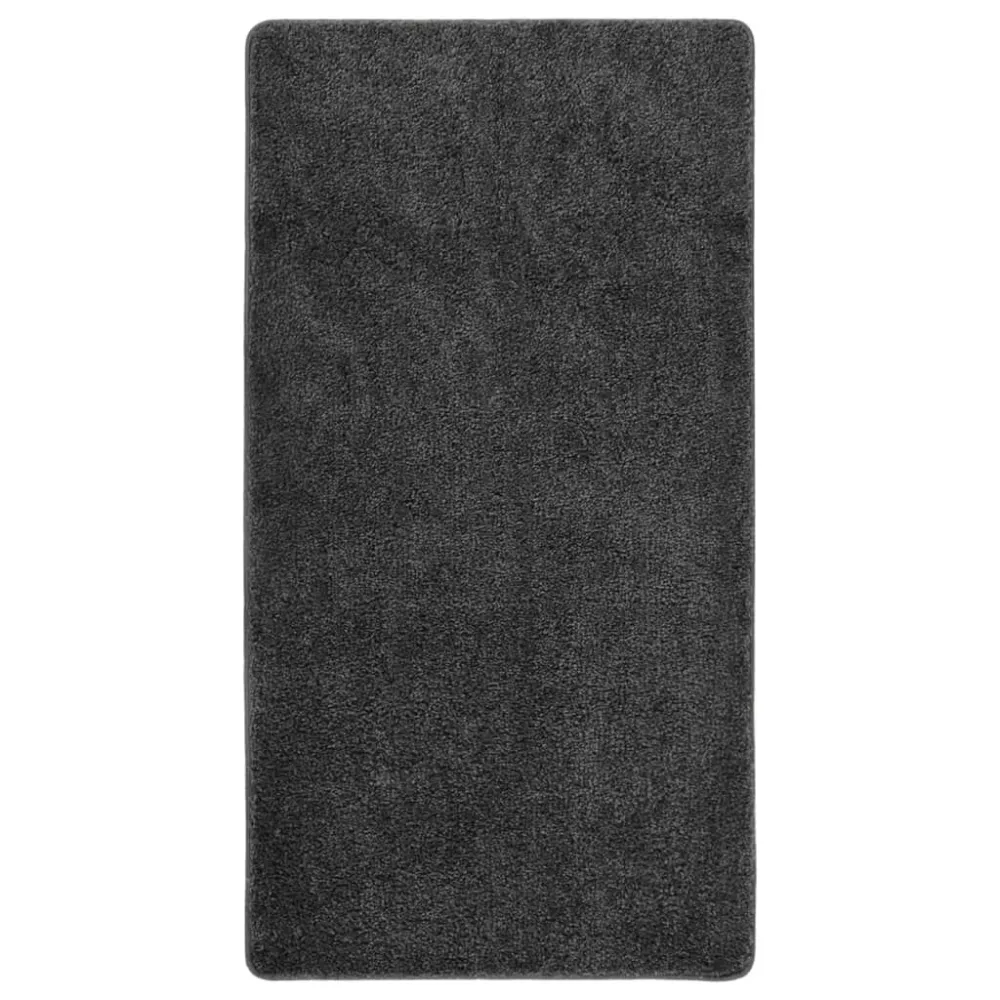 Tappeto Shaggy Grigio Ombroso 80x150 cm Antiscivolo